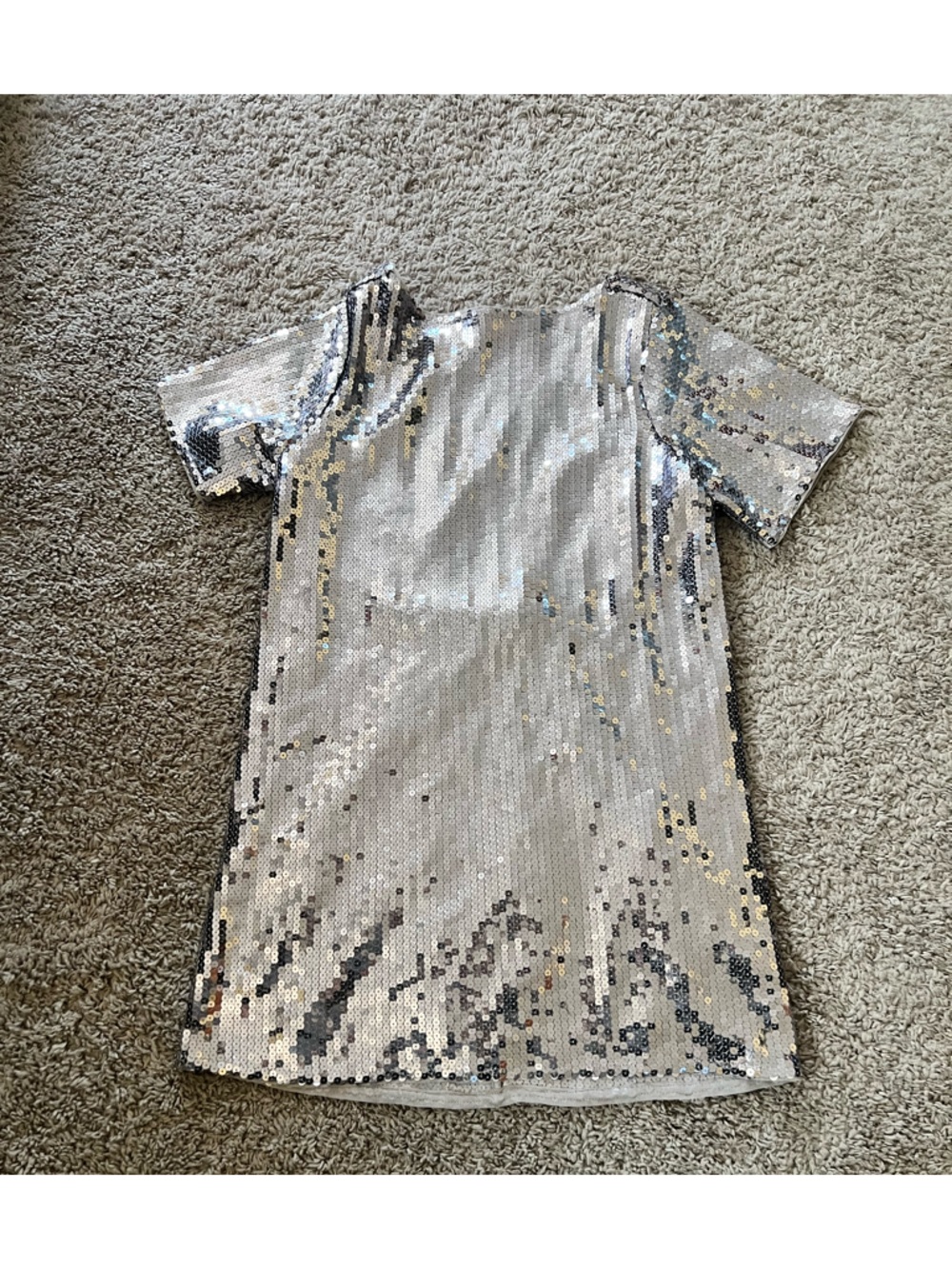 Abercrombie & Fitch Sequin Scoop Backed Dress - Medium